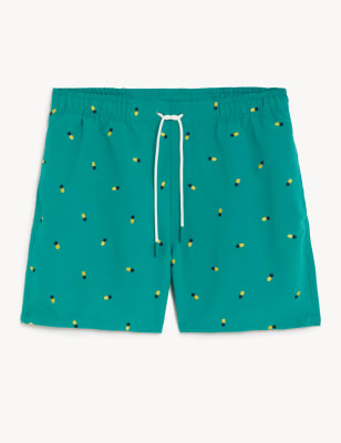 

Mens M&S Collection Quick Dry Embroidered Swim Shorts - Seafoam, Seafoam