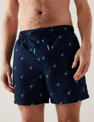 

Mens M&S Collection Schnell trocknende Badehose mit Stickerei - Dark Navy, Dark Navy