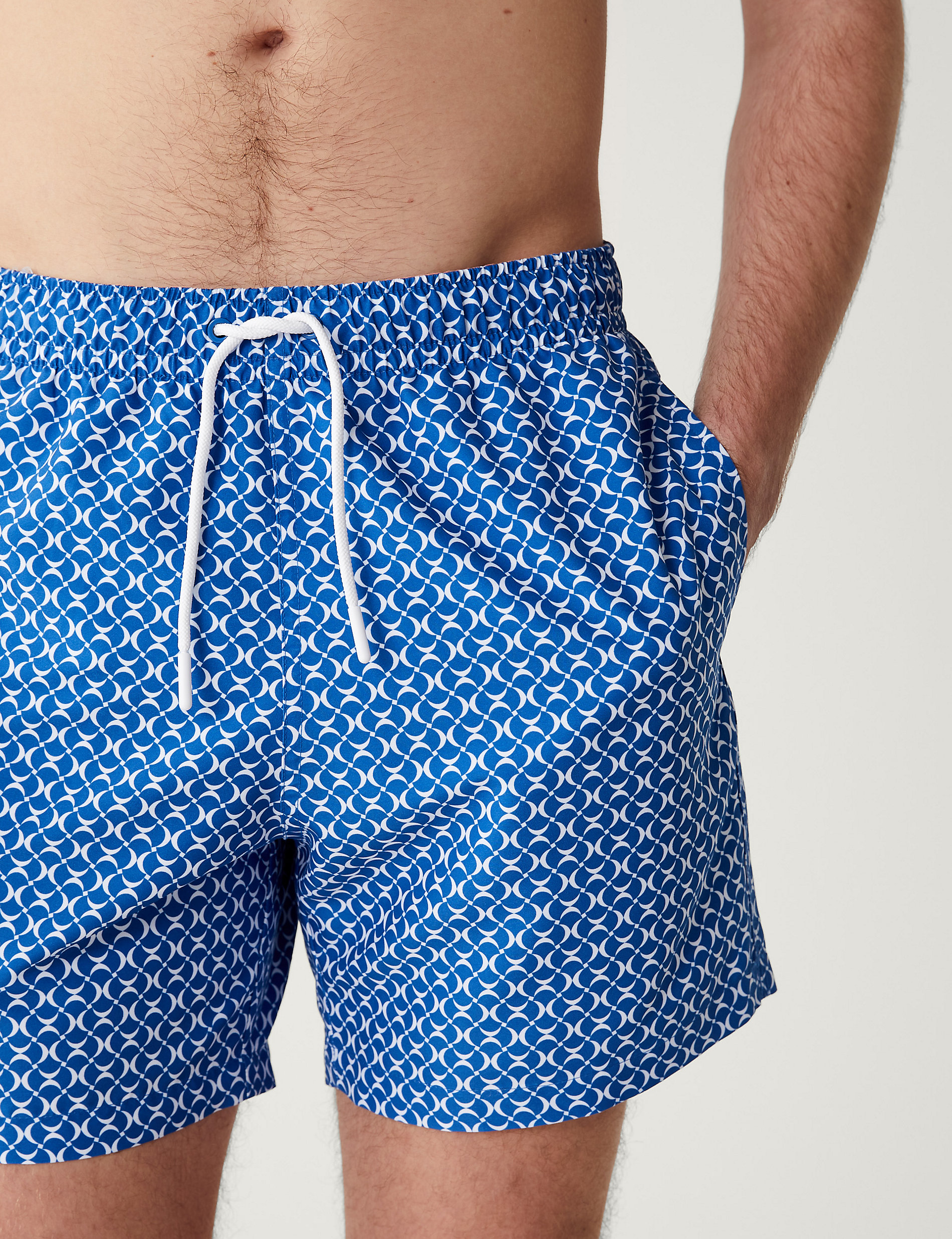 Quick Dry Geometric Print Swim Shorts | M&S AU