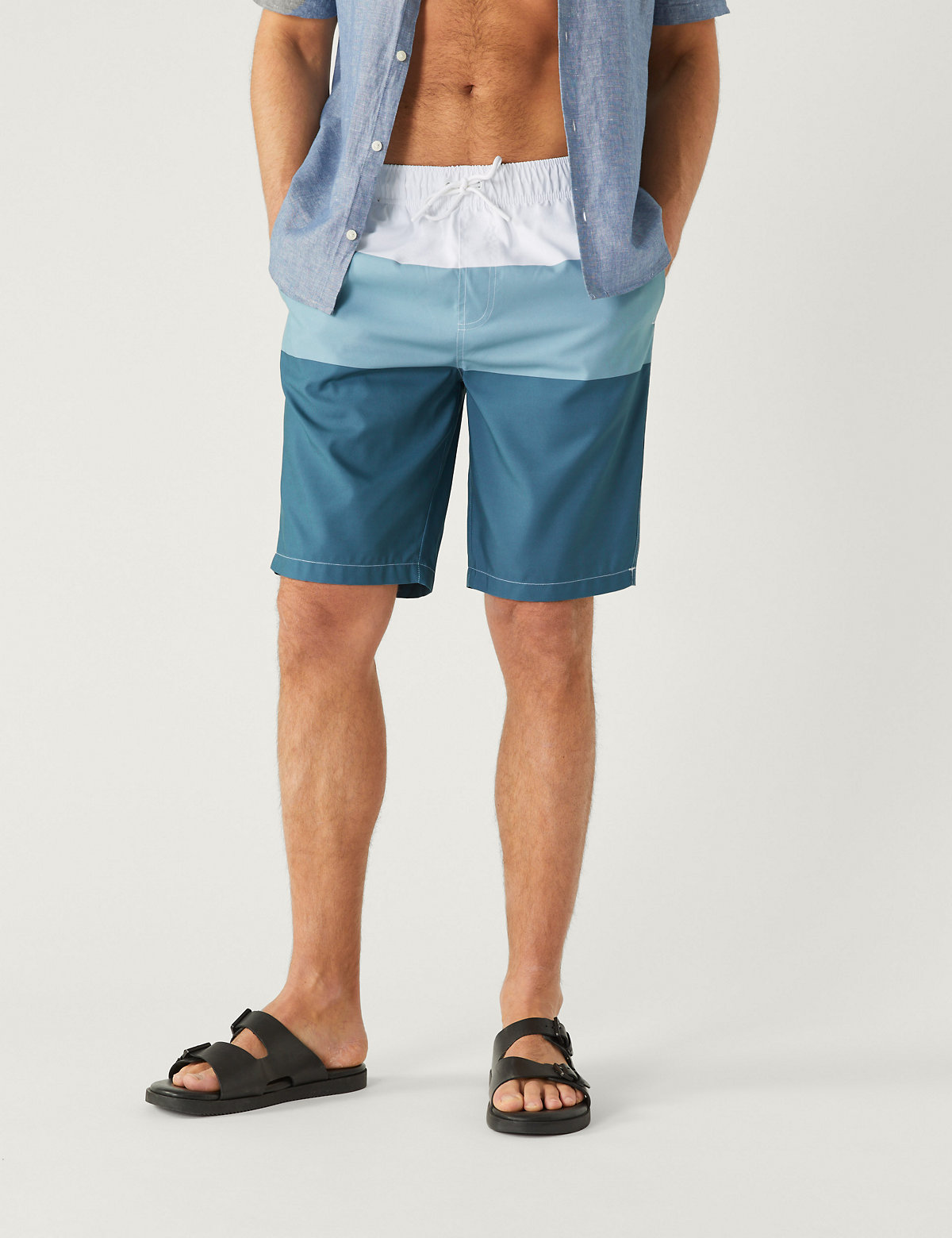 Quick Dry Pocketed Swim Shorts