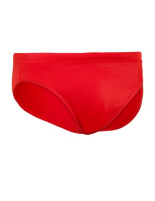 Mens M&S Collection Quick Dry Swim Briefs - Red