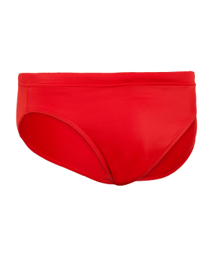 Mens M&S Collection Quick Dry Swim Briefs - Red