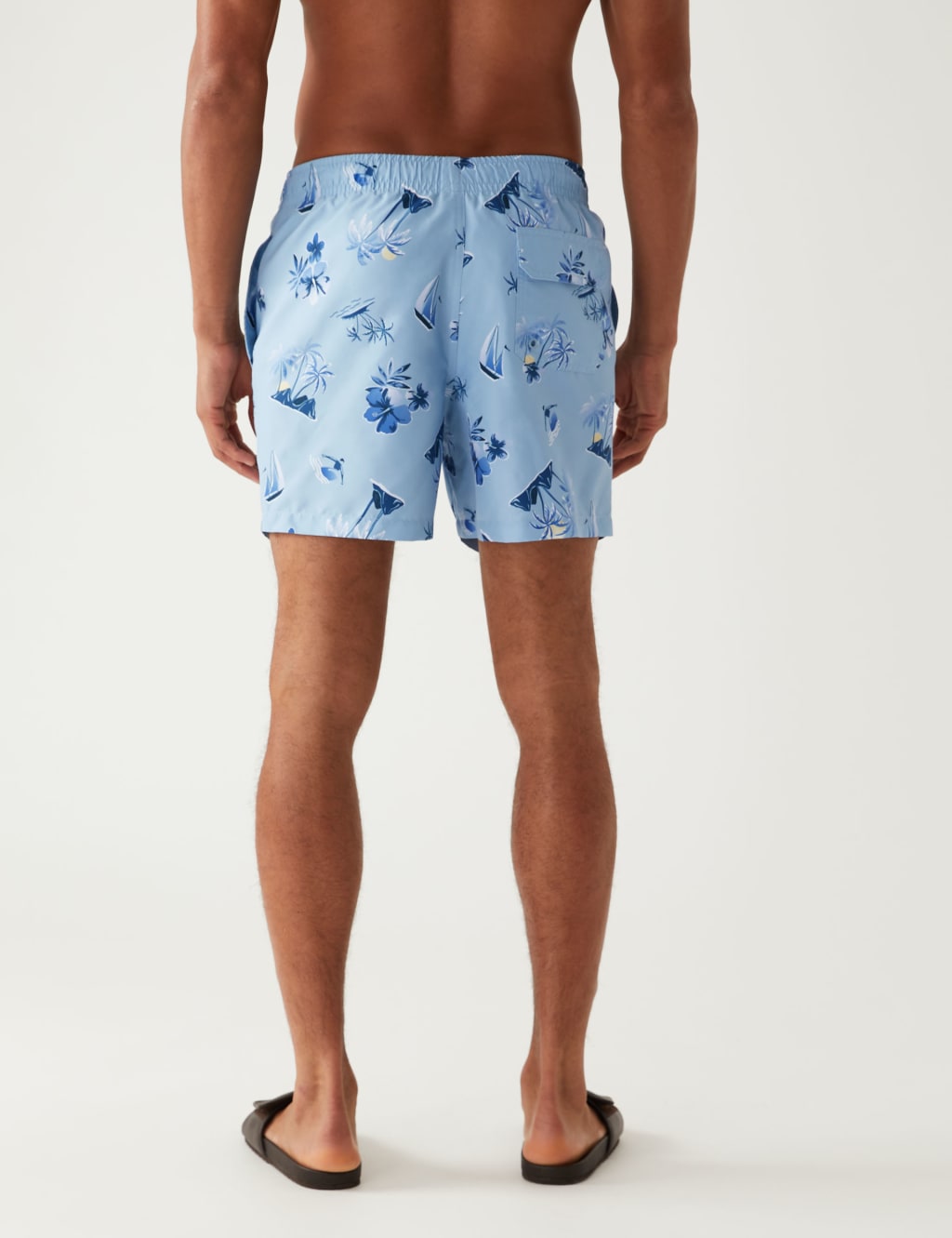 Quick Dry Hawaiian Print Swim Shorts image 4