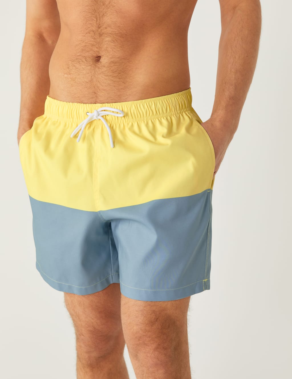 Quick Dry Colour Block Swim Shorts image 2