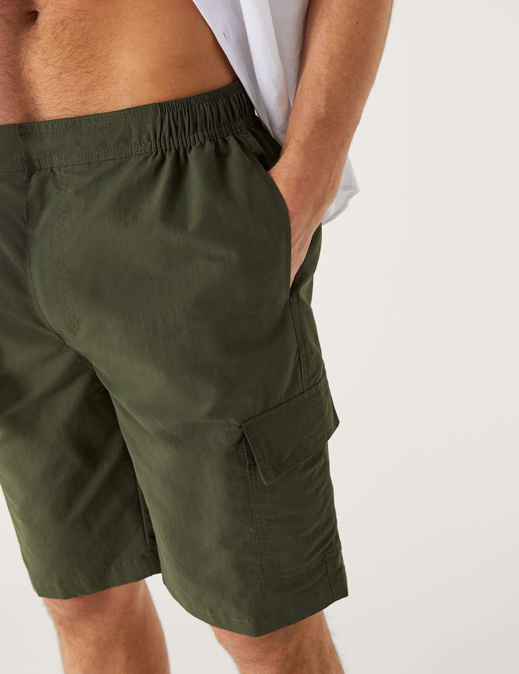 Quick Dry Pocketed Cargo Swim Shorts image 3