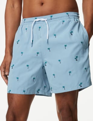 

Mens M&S Collection Quick Dry Swim Shorts - Pale Blue, Pale Blue