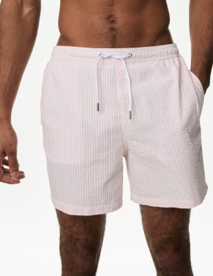 Quick Dry Seersucker Swim Shorts