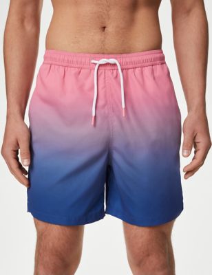 M&S Men's Quick Dry Ombre Swim Shorts - MREG - Pink Mix, Pink Mix,Orange Mix,Blue Mix