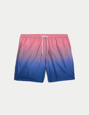 

Mens M&S Collection Quick Dry Ombre Swim Shorts - Pink Mix, Pink Mix