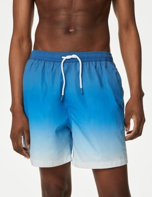 

Mens M&S Collection Quick Dry Ombre Swim Shorts - Blue Mix, Blue Mix