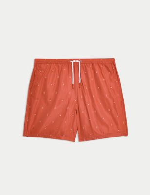 Quick Dry Geometric Print Swim Shorts