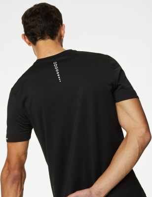 

Mens Goodmove Sport-T-Shirt mit Rundhalsausschnitt - Black, Black