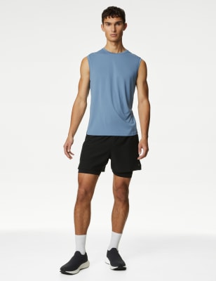 

Mens Goodmove Quick Dry Top - Dusty Blue, Dusty Blue