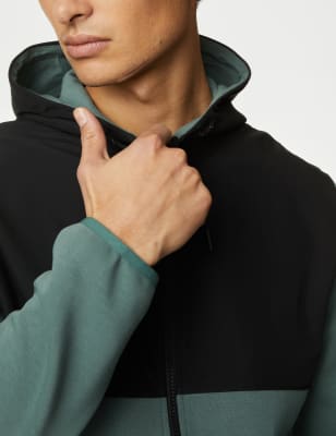 Under Armour Sudadera polar con capucha con bloques de color para hombre