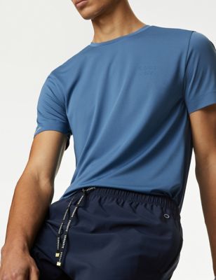 Jogging en tissu extensible à poches zippées et cordon