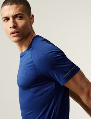 

Mens GOODMOVE Slim Fit Quick Dry Training T-Shirt - Cobalt, Cobalt