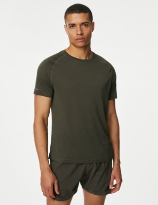 

Mens Goodmove Quick Dry Training T-Shirt - Khaki, Khaki