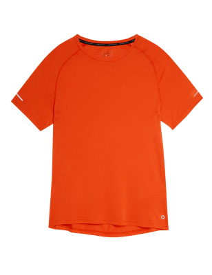 

Mens GOODMOVE Slim Fit Quick Dry Training T-Shirt - Orange, Orange