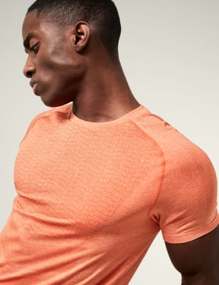

Goodmove Camiseta sin costuras para entrenarMens - Orange, Orange