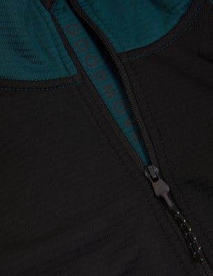 

Mens GOODMOVE Zip Up Fleece Jacket - Bottle Green, Bottle Green