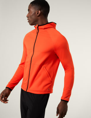 

Mens Goodmove Zip Up Fleece Jacket - Bright Orange, Bright Orange