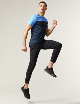 

Mens Goodmove Colour Block Training T-Shirt - Blue Mix, Blue Mix