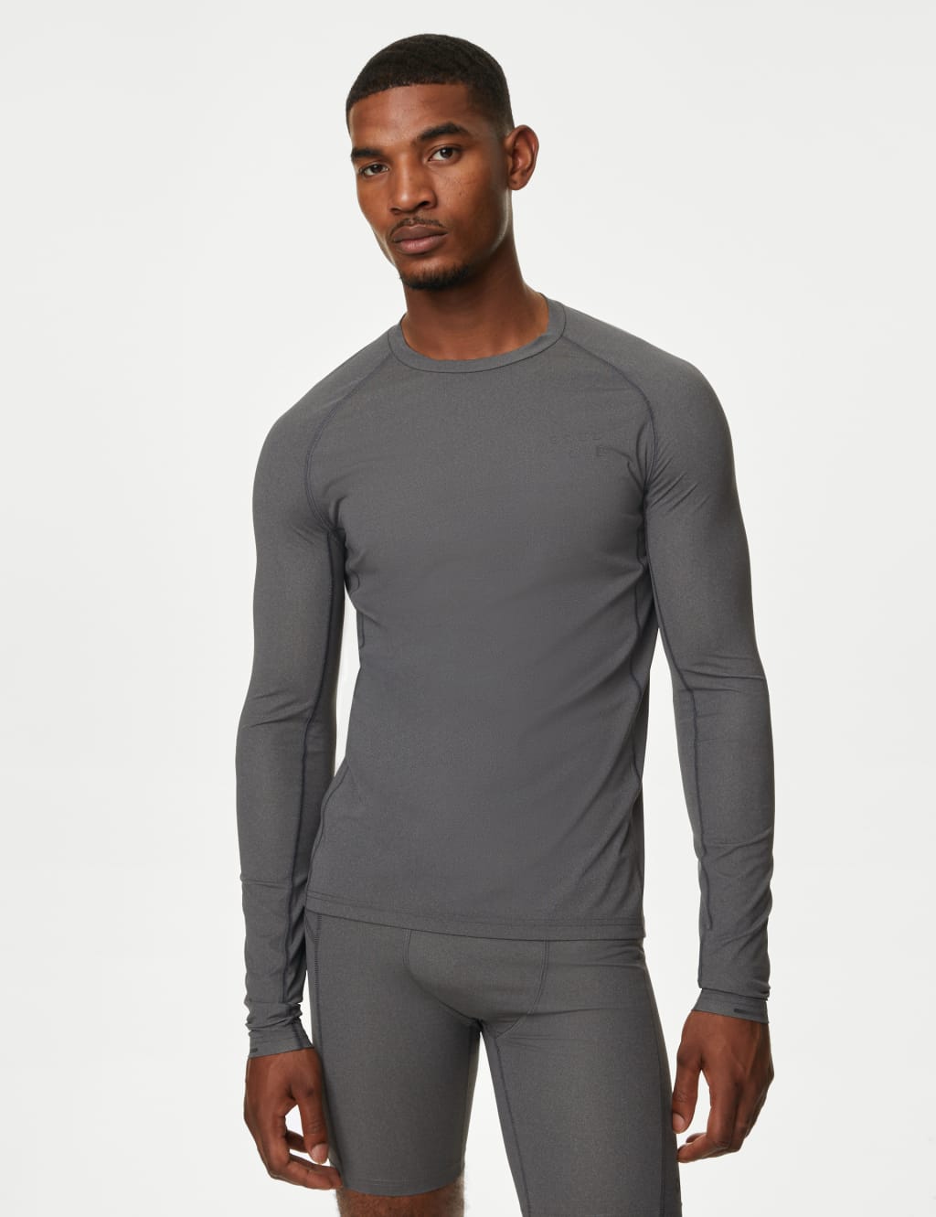 grey long sleeve top mens