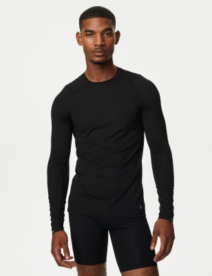 Mens workout long 2025 sleeve shirts