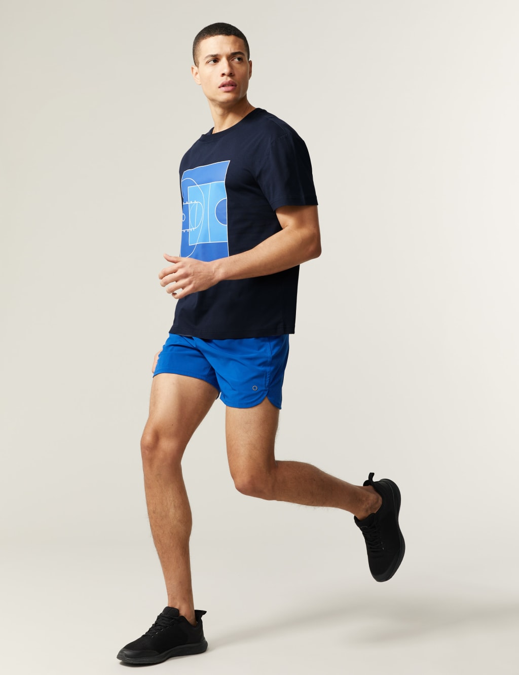 Pure Cotton Court Graphic T-Shirt image 4