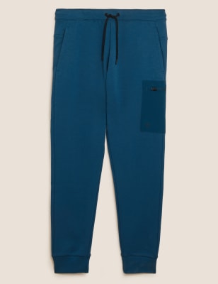 

Mens GOODMOVE Cuffed Zip Pocket Sports Joggers - Black, Black
