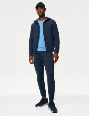 

Mens Goodmove Cuffed Zip Pocket Sports Joggers - Medium Navy, Medium Navy