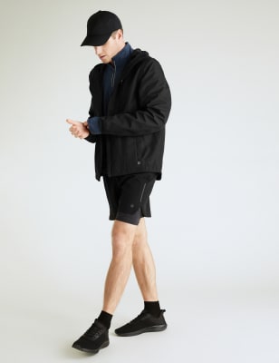 

Mens GOODMOVE Stretch 2-in-1 Layered Training Shorts - Black, Black