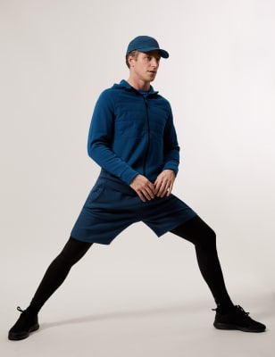 

Goodmove Sudadera con capucha de algodón para entrenamientoMens - Dark Blue, Dark Blue