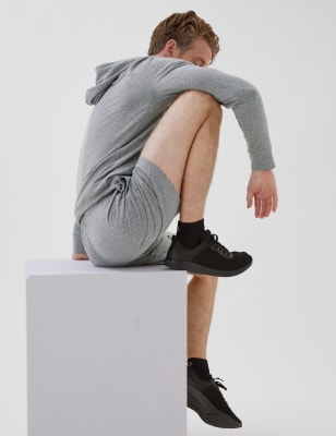 

Mens GOODMOVE Sportshorts mit Kordelzug - Mid Grey Marl, Mid Grey Marl