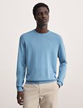 Πλεκτό πουλόβερ με μετάξι και υψηλή περιεκτικότητα σε μαλλί Merino