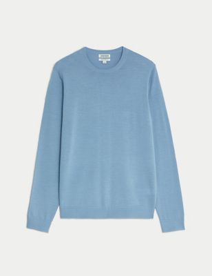 Merino Wool Rich Knitted Jumper with Silk