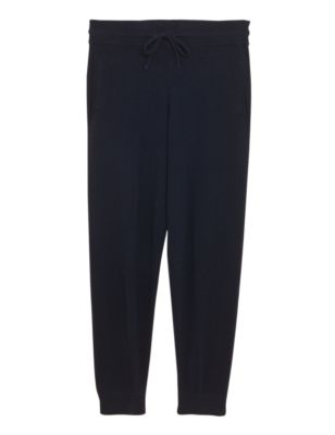 M&S Autograph Mens Merino Wool Knitted Joggers