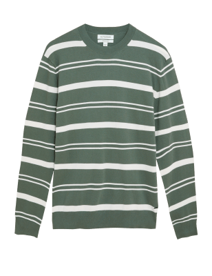 

Autograph Jersey de algodón premium de rayasMens - Khaki Mix, Khaki Mix