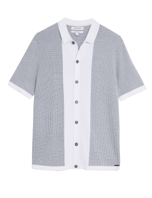 

Autograph Polo de punto texturizado de algodónMens - Grey Mix, Grey Mix