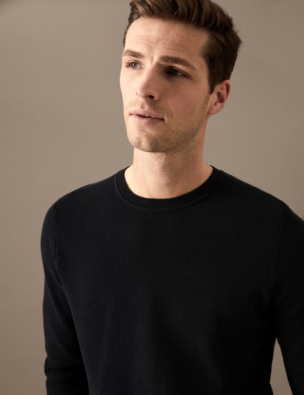 Pure Supima® Cotton Crew Neck Jumper image 2