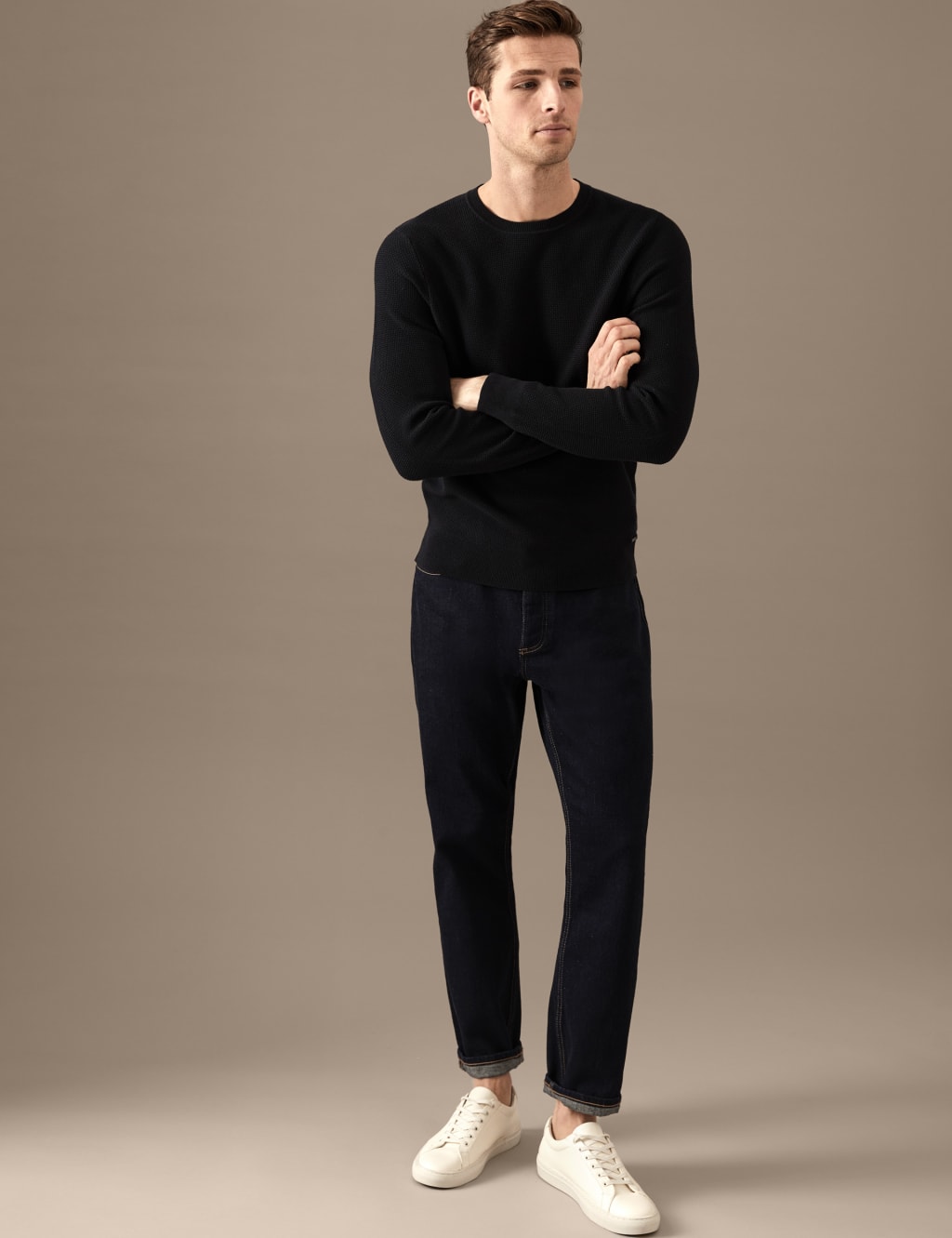 Pure Supima® Cotton Crew Neck Jumper image 3