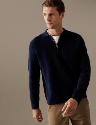 Marks and shop spencer knitted polo