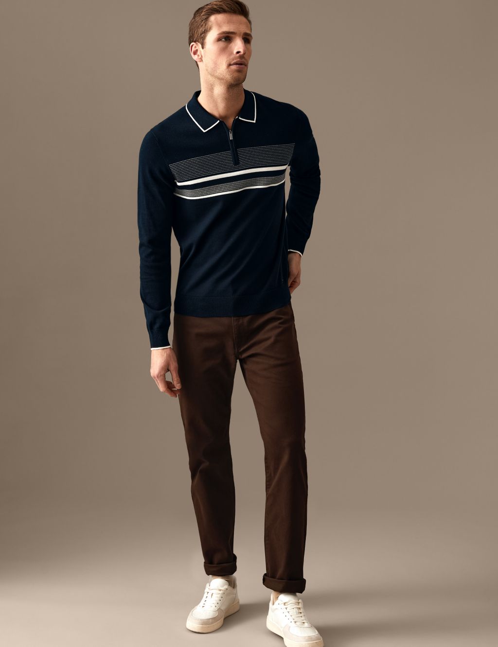 Pure Supima® Cotton Knitted Polo Shirt image 3