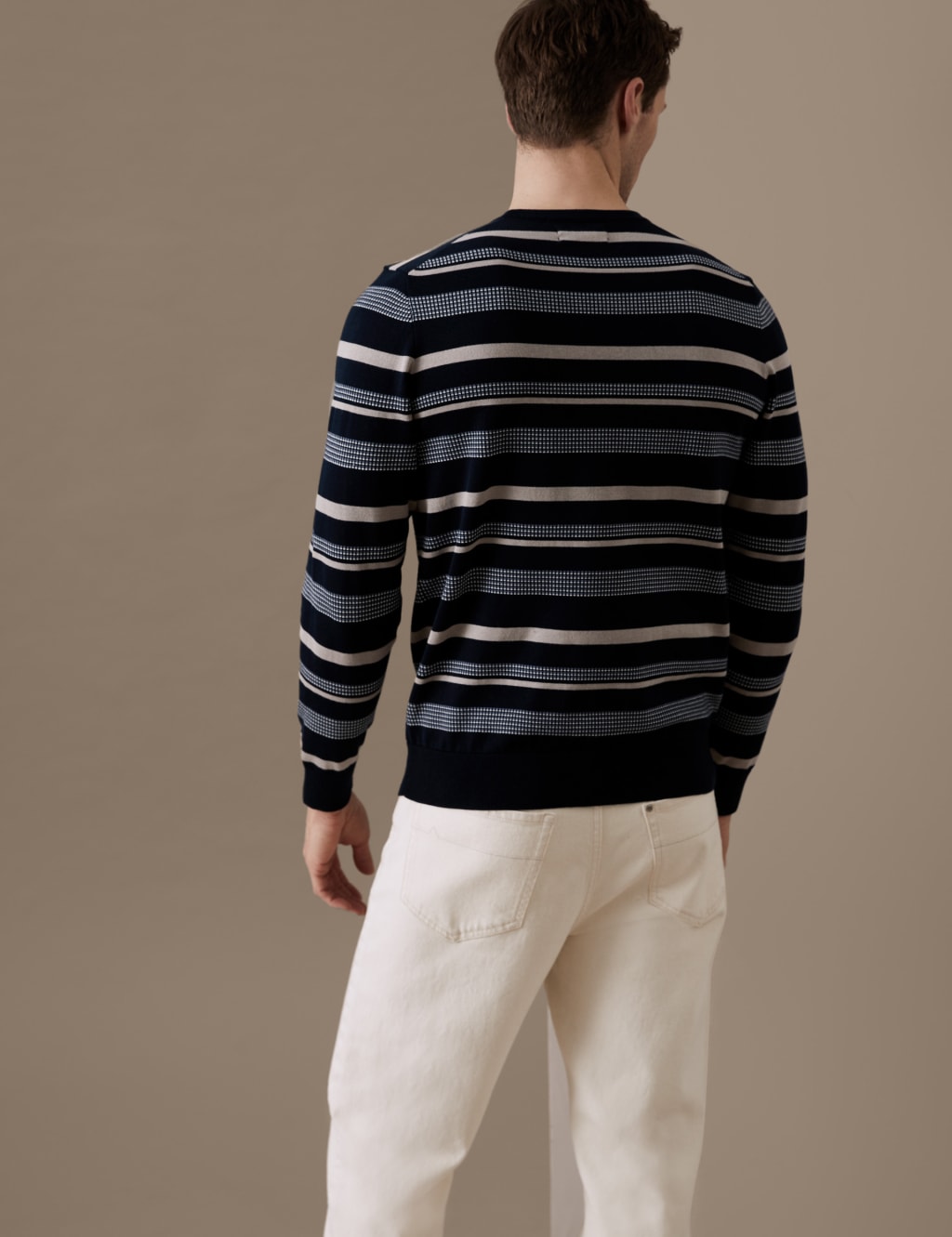 Pure Supima® Cotton Striped Jumper image 4