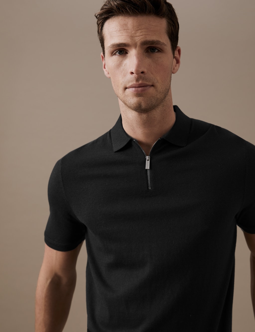 Men's Knitted Polo Shirts M&S