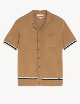 Cotton Rich Tipped Knitted Polo Shirt