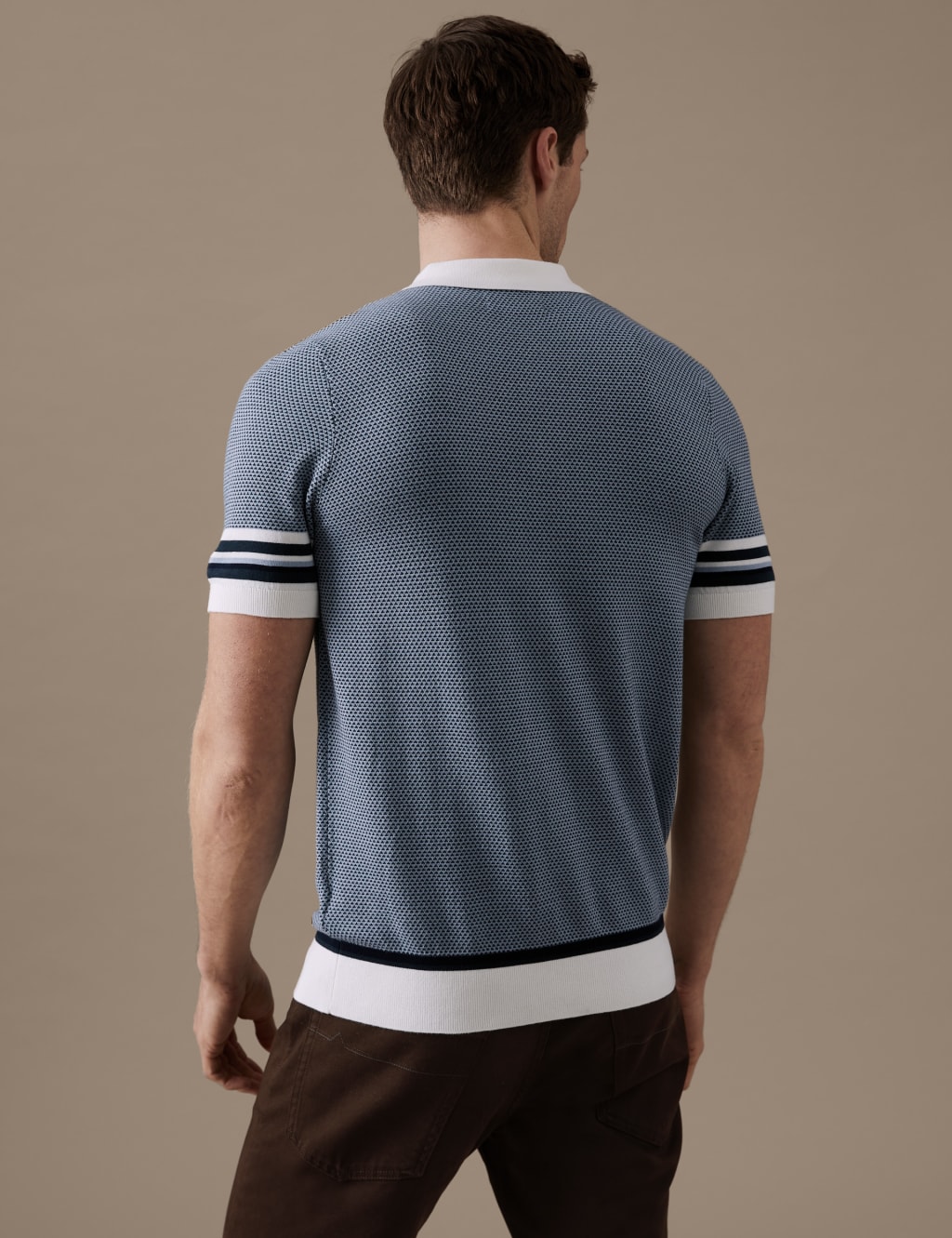 Cotton Modal Knitted Polo Shirt image 4