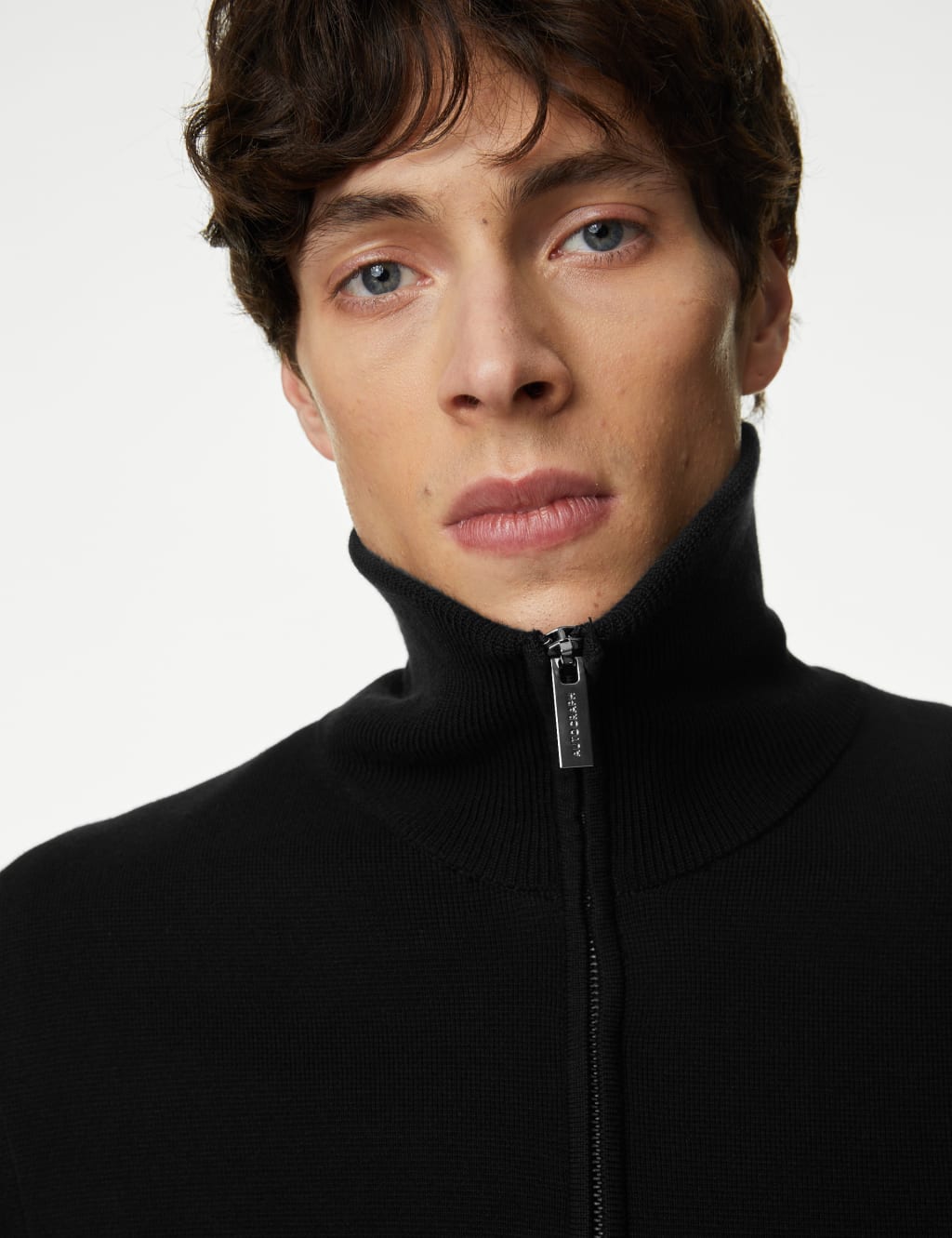 Cotton Blend Zip Up Jumper image 1