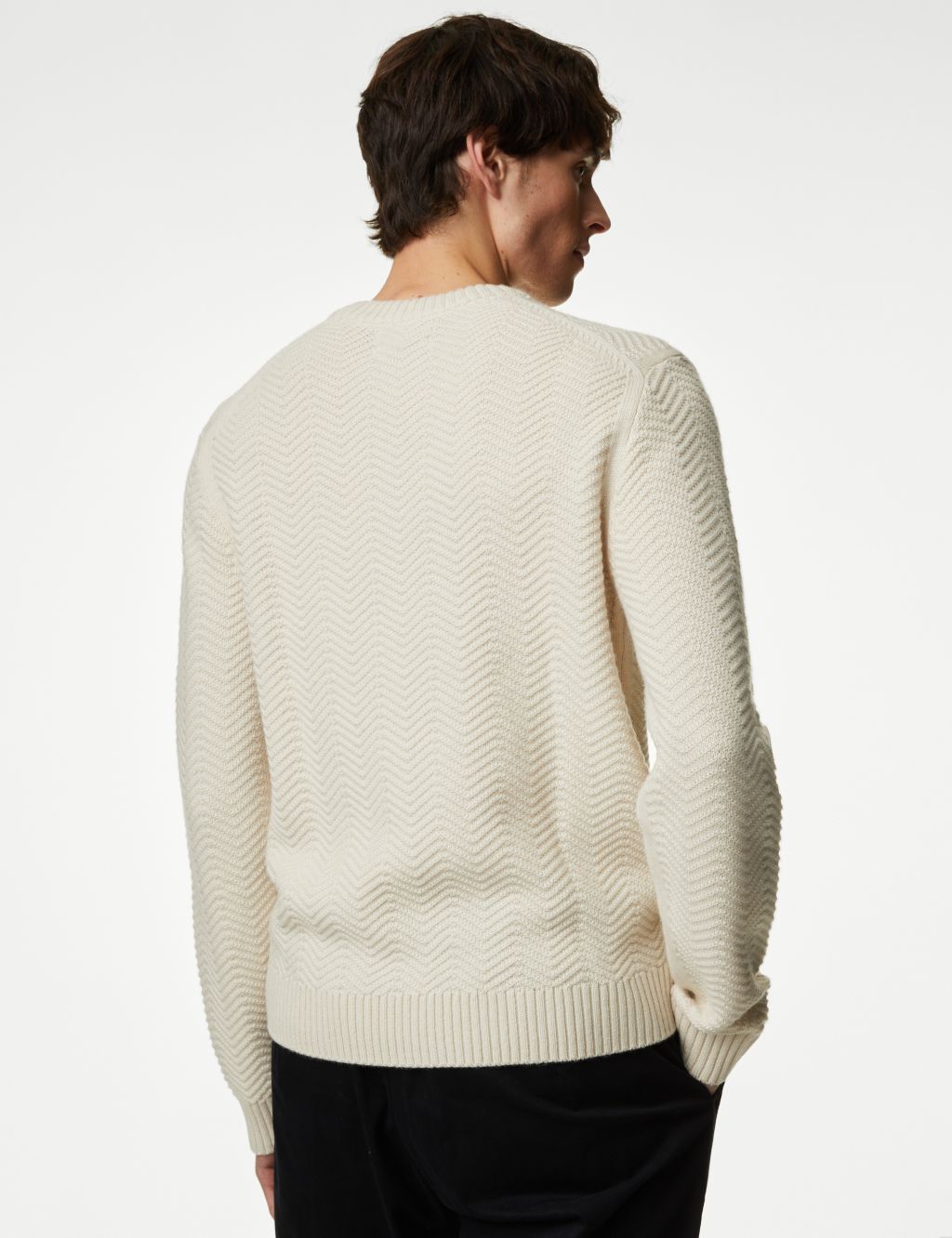 Extra Fine Merino Wool Jumper with Cashmere image 5