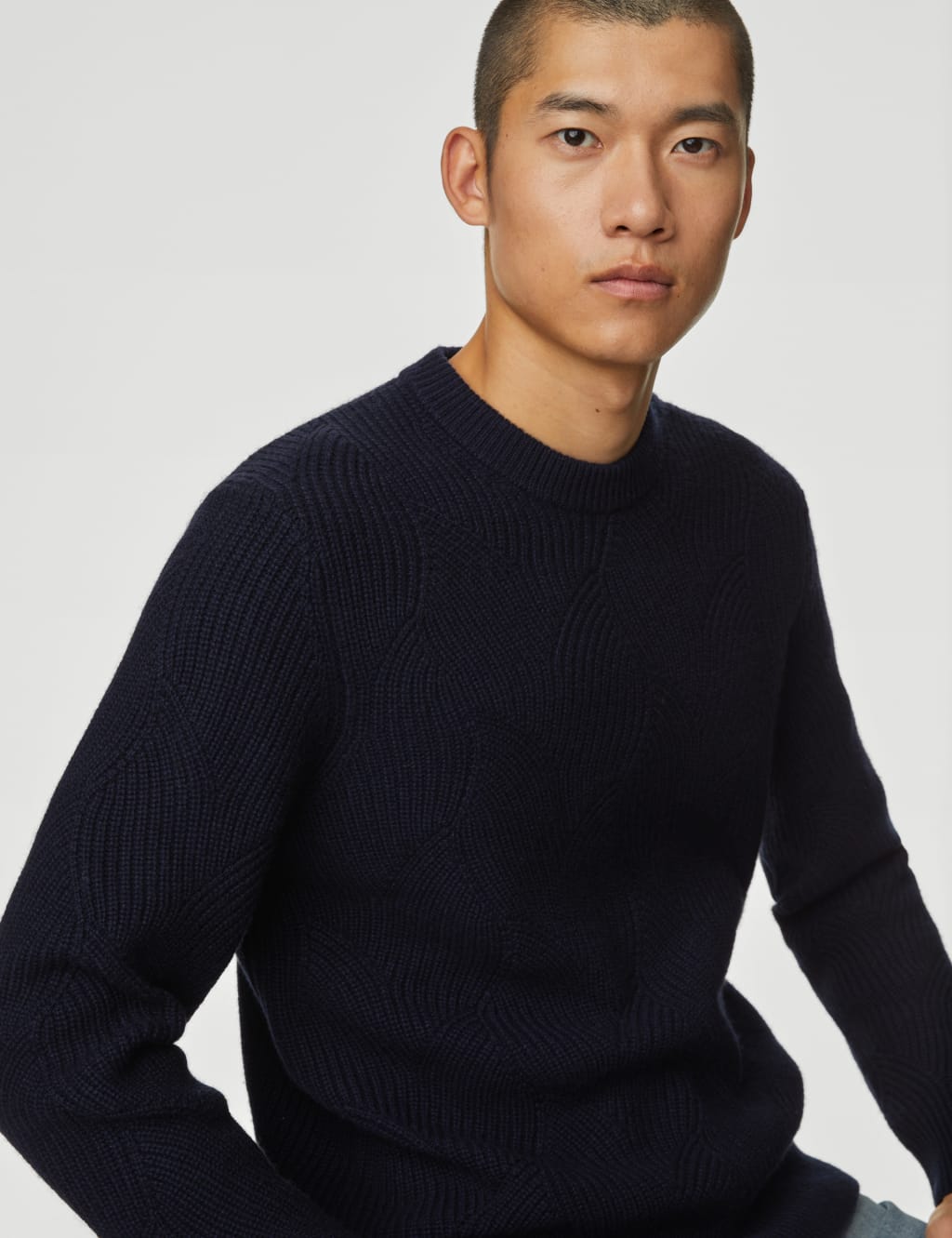 Extra Fine Merino Wool Jumper with Cashmere image 4